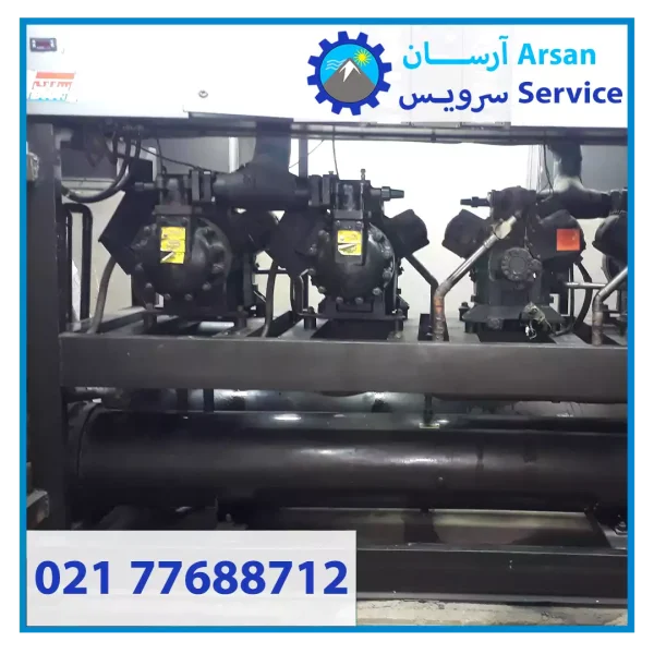 تعمیر کمپرسور چیلر نمونه کار 600x600