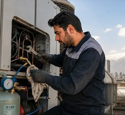نشت یابی چیلر